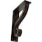 Ekena Millwork Ashford Triple, Wrought Iron Bracket, (Triple center brace), Antiqued Bronze 2"W  x 5 1/2"D x 8"H BKTM02X05X08TASABZ - alternate 1
